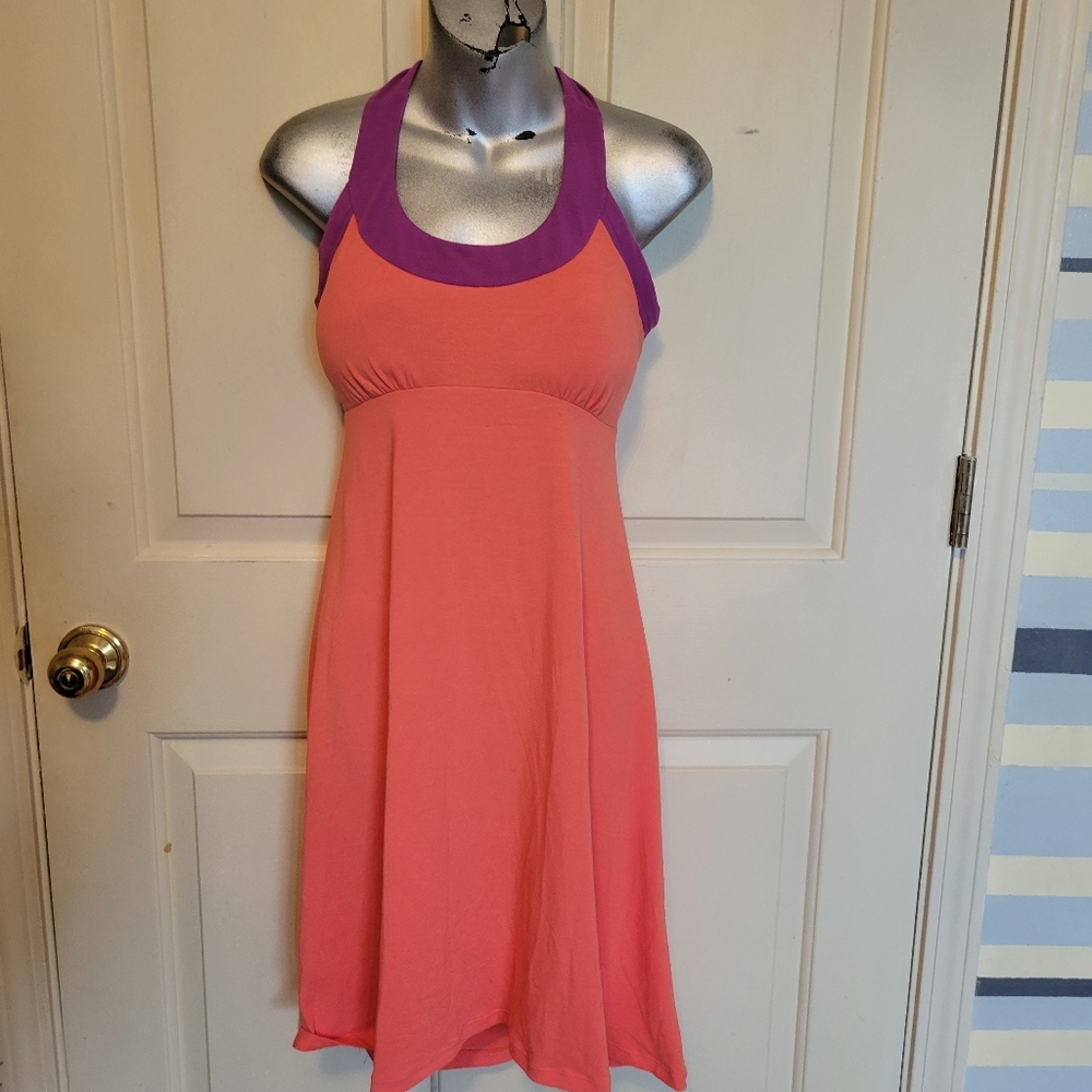 prana neon orange cali dress - Picture 10 of 14
